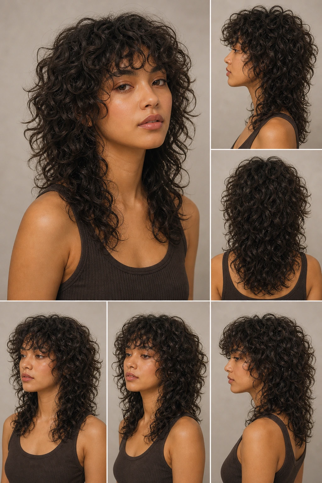 Wolf Cut pour Cheveux Boucles: Garder le Volume Sans Perdre la Forme comparison visual